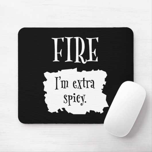 Feuerheftige Verpackung Halloween Taco Ich bin ext Mousepad (Mit Mouse)