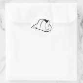 Feuerhelm-Aufkleber Runder Aufkleber (Tasche)