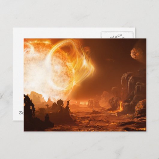 Feuerherrschaft Postkarte (Vorne/Hinten)