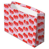 Feuerherz Große Geschenktüte (Rückseite Schrägansicht)