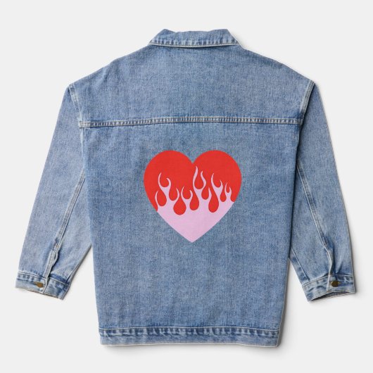 Feuerherz Jeansjacke (Rückseite)