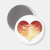 Feuerherz Magnet (Vorderseite/Rückseite)