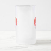 Feuerherz Mattglas Bierglas (Mittel)