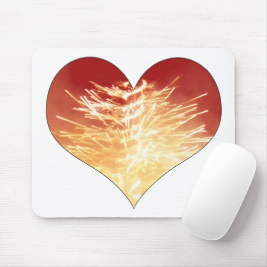 Feuerherz Mousepad (Mit Mouse)