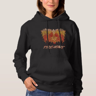 Feuerherz Phoenix Bird Fire Liebe Mythische Magie Hoodie