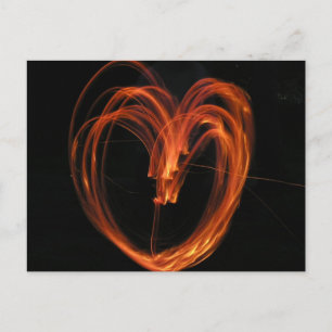 Feuerherz Postkarte