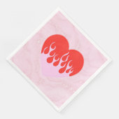 Feuerherz Serviette (Ecke)