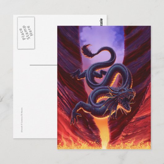 "Feuerhöhle" Postkarte (Vorne/Hinten)