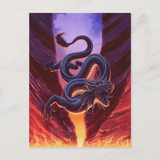 "Feuerhöhle" Postkarte (Vorderseite)