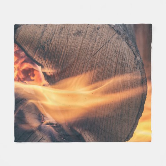 Feuerholz Fleecedecke (Vorderseite (Horizontal))