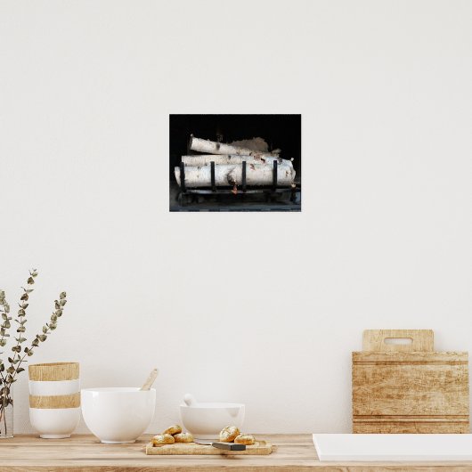 Feuerholz im Herzkloster Poster (Küche)