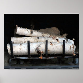 Feuerholz im Herzkloster Poster