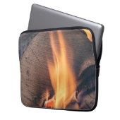 Feuerholz Laptopschutzhülle (Vorderseite Links)