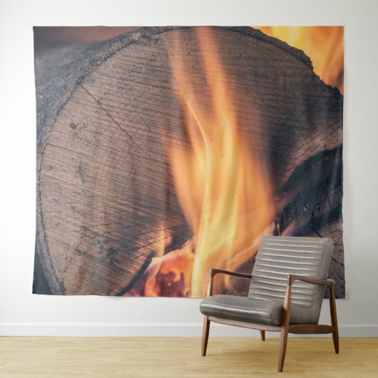 Feuerholz Wandteppich (Beispiel (Horizontal))