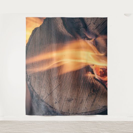 Feuerholz Wandteppich (Vorderseite)