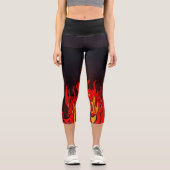 Feuerhose Capri Leggings (Vorderseite)