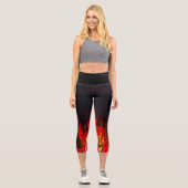 Feuerhose Capri Leggings (Vorderseite)