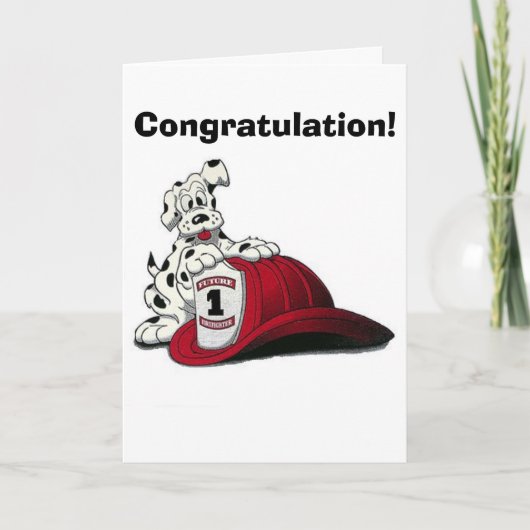 Feuerhund, Gratulation! Karte (Vorderseite)