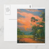 Feuerhut über dem Teich Postkarte (Vorne/Hinten)