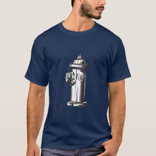 Feuerhydrant im Vintage-Stil T-Shirt