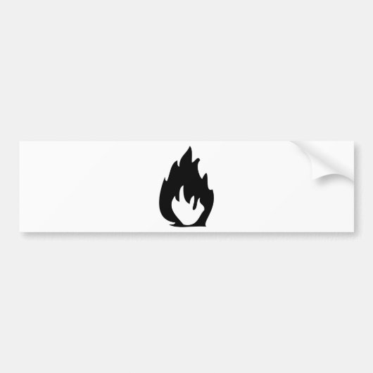 Feuerikone Autoaufkleber (Vorne)