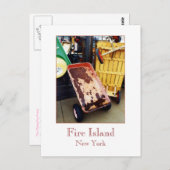 'Feuerinsel farbige Wagen' Postkarte (Vorne/Hinten)