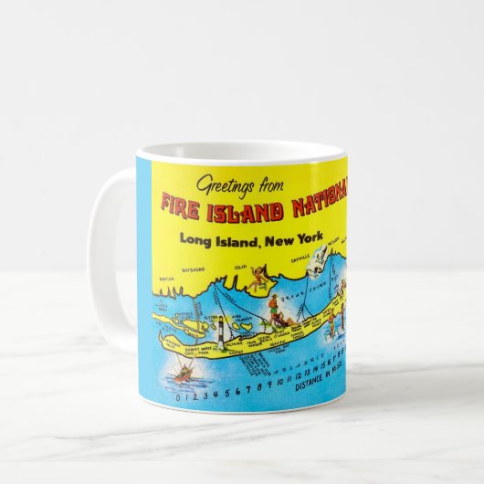 Feuerinsel Karte Kaffeetasse (Vorderseite Links)