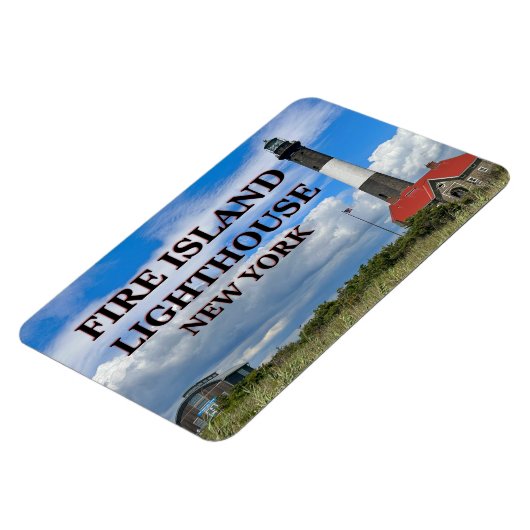 Feuerinsel Leuchtturm, New York Flexi Magnet (Linke Seite)