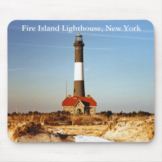 Feuerinsel Leuchtturm, New York Mousepad (Vorne)