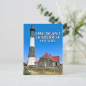 Feuerinsel-Leuchtturm, New York Postcard Postkarte (Stehend Vorderseite)