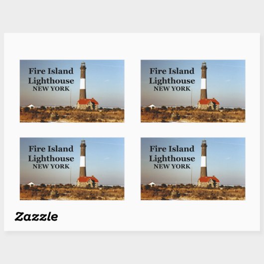 Feuerinsel Leuchtturm, New York Stickers (Blatt)