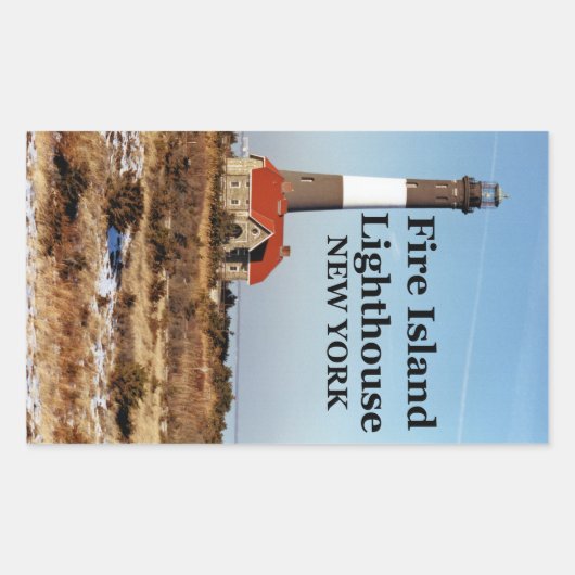 Feuerinsel Leuchtturm, New York Stickers (Vorderseite)