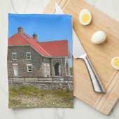 Feuerinsel Leuchtturm, New York Teetuch Geschirrtuch (Viertel Falte)