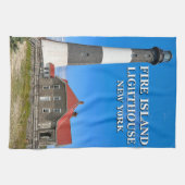 Feuerinsel Leuchtturm, New York Teetuch Geschirrtuch (Horizontal)