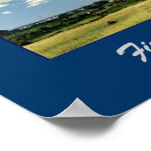 Feuerinsel Leuchtturmposter Poster (Ecke)