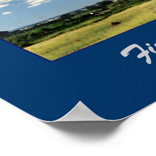 Feuerinsel Leuchtturmposter Poster (Ecke)