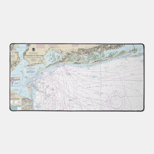 Feuerinsel-Licht-zu-Sea-Rock-Nautikkarte 12326 Schreibtischunterlage (Vorderseite)