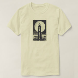 Feuerinsel Lighthouse New York Moon T-Shirt