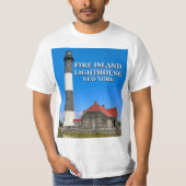 Feuerinsel Lighthouse, New Yorker T - Shirt (Vorderseite)