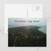 Feuerinsel, Long Island Postkarte (Vorne/Hinten)