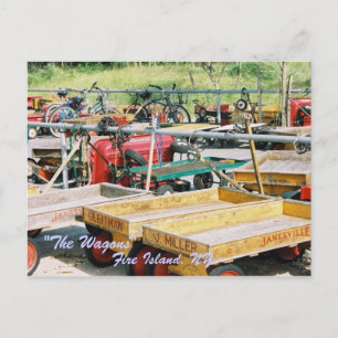 FEUERINSEL, NY WAGON POSTCARD POSTKARTE