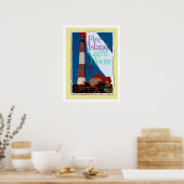 Feuerinsel Poster Art (Küche)