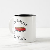 Feuerinsel Zweifarbige Tasse (Vorderseite Links)