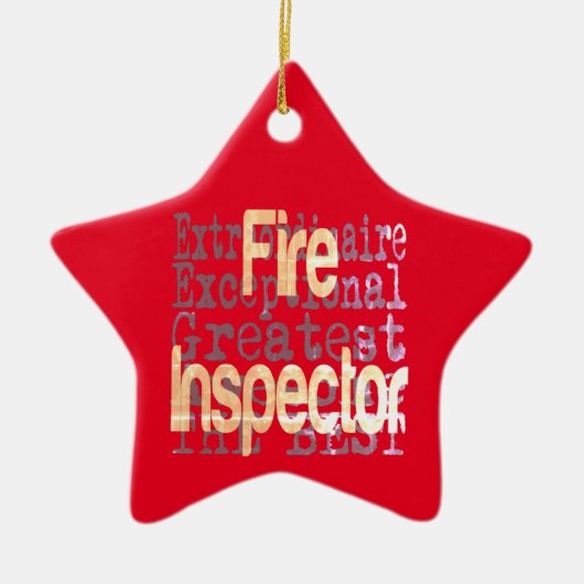 Feuerinspektor Keramik Ornament (Vorne)