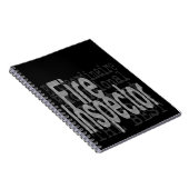 Feuerinspektor Notizblock (Rechte Seite)