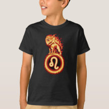 Feuerioniksymbol - Leo Zodiac Sign T - Shirt
