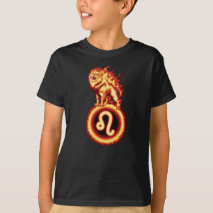 Feuerioniksymbol - Leo Zodiac Sign T - Shirt
