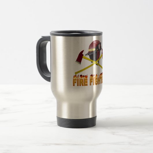 FEUERKÄMPFTETEXT REISEBECHER (Vorderseite Links)