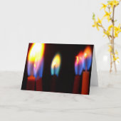 Feuerkarten, Geburtstagskuzen Karte (Gelbe Blume)