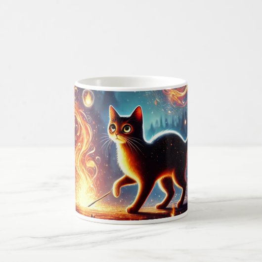 Feuerkatze Kaffeetasse (Mittel)